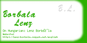 borbala lenz business card